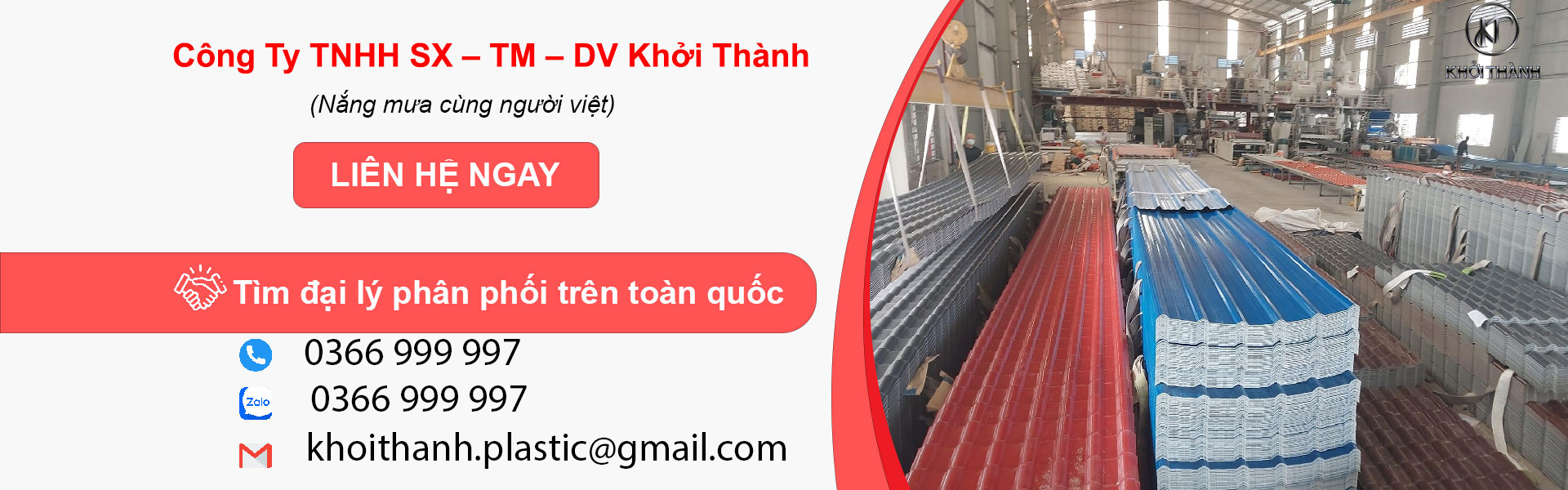 Đại lý phân phối tôn nhựa